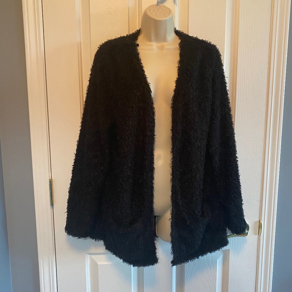 BUY 2 ITEMS & GET 1 FREE - Divided by H&M Black fully lined Fuzzy Jacket